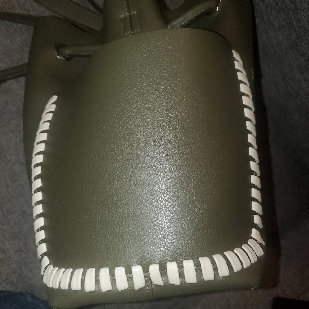 Zara Basic Collection Drawstring Hobo Purse Cross… - image 7